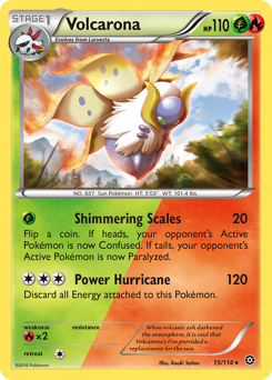 Volcarona #15 Volcarona - Steam Siege - #15 - Pokemon TCG card