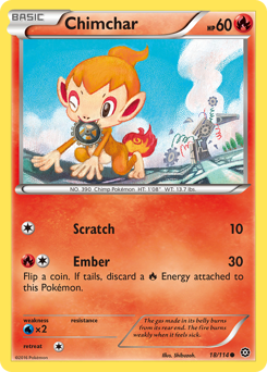 Chimchar #18 Chimchar - Steam Siege - #18 - Pokemon TCG card