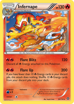 Infernape #20 Infernape - Steam Siege - #20 - Pokemon TCG card