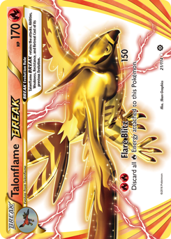 Talonflame BREAK #21 Talonflame BREAK - Steam Siege - #21 - Pokemon TCG card
