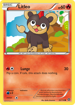 Litleo #22 Litleo - Steam Siege - #22 - Pokemon TCG card