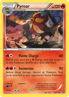 Pyroar #23 Pyroar - Steam Siege - #23 - Pokemon TCG card