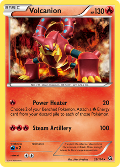 Volcanion #25 Volcanion - Steam Siege - #25 - Pokemon TCG card