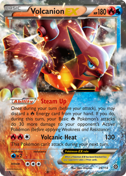 Volcanion-EX #26 Volcanion-EX - Steam Siege - #26 - Pokemon TCG card