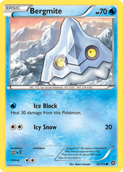 Bergmite - Steam Siege - #36 - Pokemon TCG card