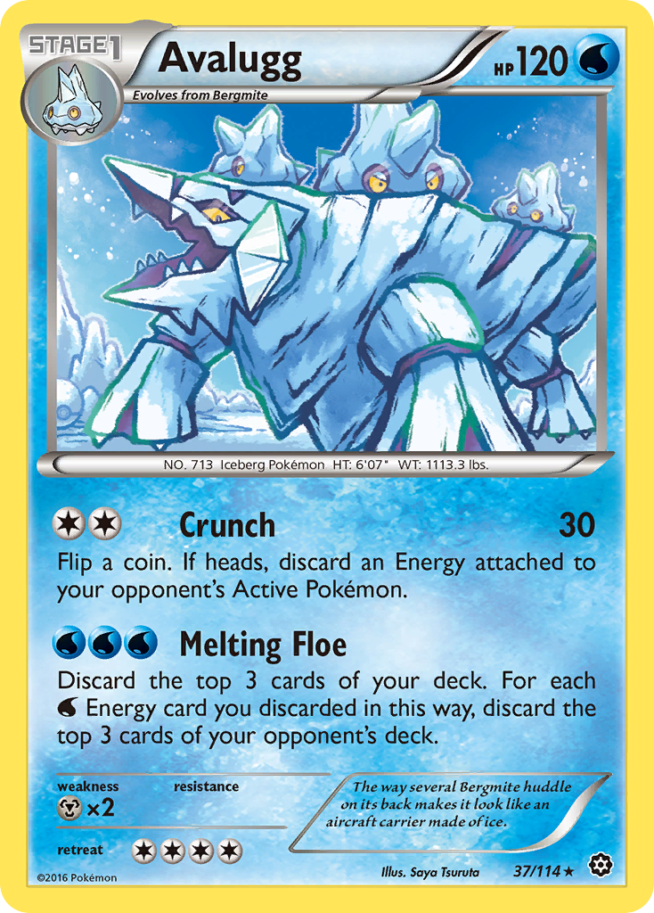 Avalugg - Steam Siege - #37 - Pokemon TCG card