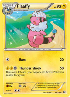 Flaaffy #39 Flaaffy - Steam Siege - #39 - Pokemon TCG card