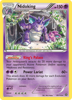 Nidoking - Steam Siege - #45 - Pokemon TCG card
