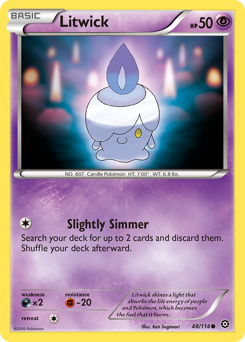 Litwick #48 Litwick - Steam Siege - #48 - Pokemon TCG card