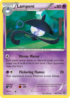 Lampent #49 Lampent - Steam Siege - #49 - Pokemon TCG card