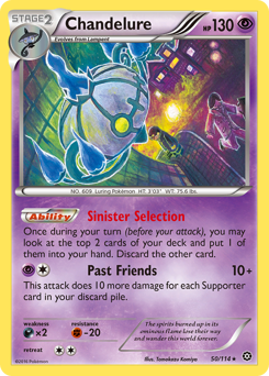 Chandelure - Steam Siege - #50 - Pokemon TCG card