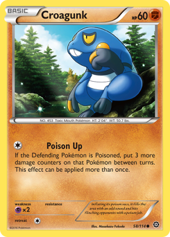 Croagunk - Steam Siege - #58 - Pokemon TCG card