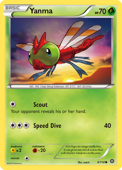 Yanma - Steam Siege - #6 - Pokemon TCG card