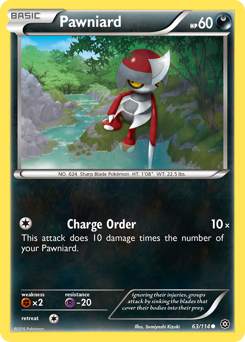 Pawniard - Steam Siege - #63 - Pokemon TCG card