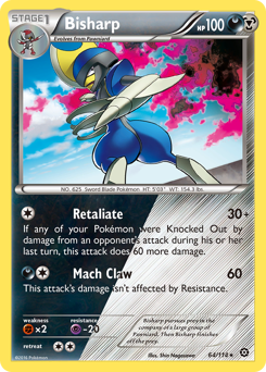 Bisharp #64 Bisharp - Steam Siege - #64 - Pokemon TCG card