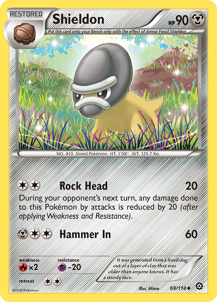 Shieldon - Steam Siege - #69 - Pokemon TCG card