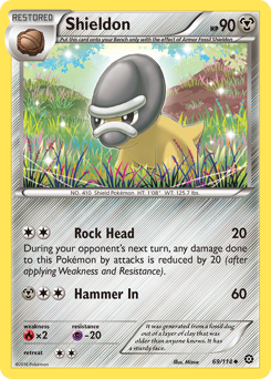 Shieldon #69 Shieldon - Steam Siege - #69 - Pokemon TCG card
