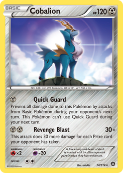 Cobalion #74 Cobalion - Steam Siege - #74 - Pokemon TCG card