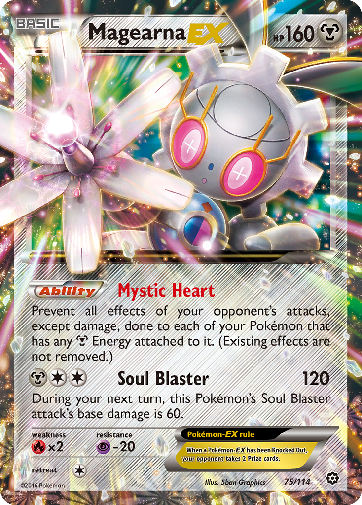 Magearna-EX - Steam Siege - #75 - Pokemon TCG card