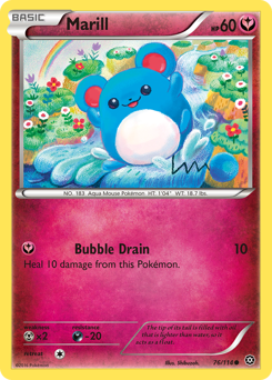 Marill #76 Marill - Steam Siege - #76 - Pokemon TCG card
