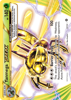 Yanmega BREAK - Steam Siege - #8 - Pokemon TCG card