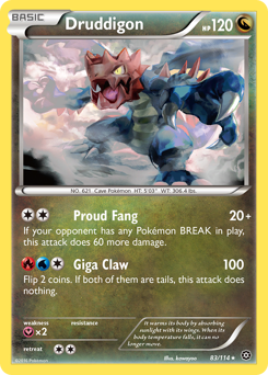 Druddigon - Steam Siege - #83 - Pokemon TCG card