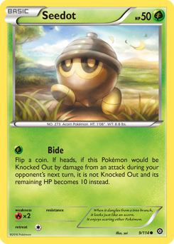 Seedot - Steam Siege - #9 - Pokemon TCG card