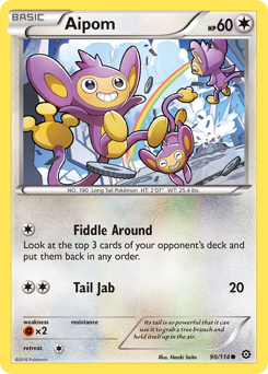 Aipom - Steam Siege - #90 - Pokemon TCG card