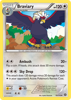 Braviary - Steam Siege - #93 - Pokemon TCG card