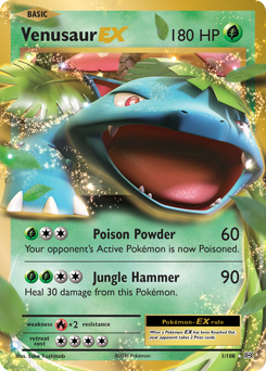 Venusaur-EX #1 Venusaur-EX - Evolutions - #1 - Pokemon TCG card
