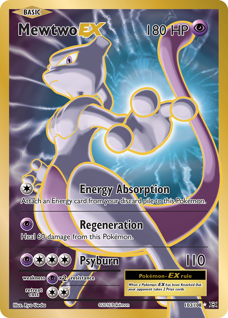 Mewtwo-EX - Evolutions - #103 - Pokemon TCG card