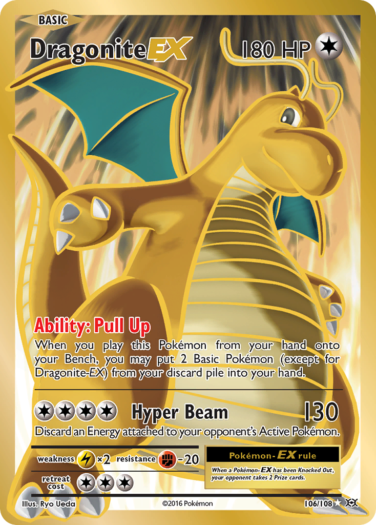 Dragonite-EX - Evolutions - #106 - Pokemon TCG card