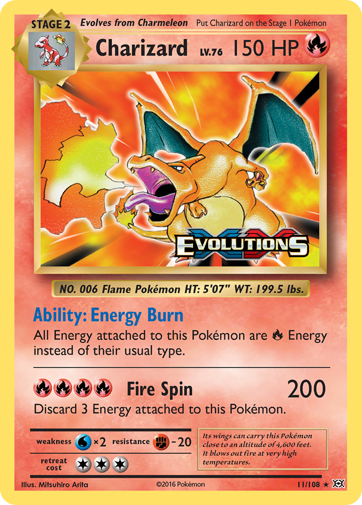 Charizard - Evolutions - #11 - Pokemon TCG card