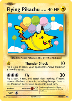 Flying Pikachu #110 Flying Pikachu - Evolutions - #110 - Pokemon TCG card