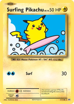 Surfing Pikachu #111 Surfing Pikachu - Evolutions - #111 - Pokemon TCG card