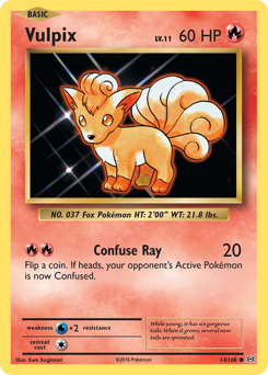 Vulpix - Evolutions - #14 - Pokemon TCG card