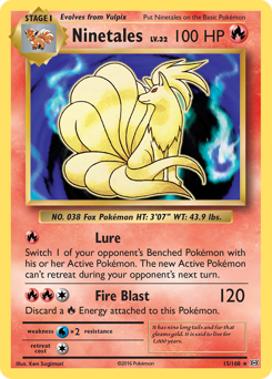 Ninetales #15 Ninetales - Evolutions - #15 - Pokemon TCG card