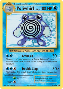 Poliwhirl #24 Poliwhirl - Evolutions - #24 - Pokemon TCG card