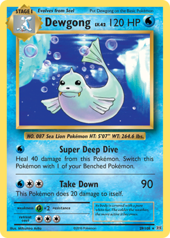 Dewgong #29 Dewgong - Evolutions - #29 - Pokemon TCG card