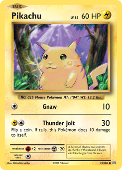 Pikachu #35 Pikachu - Evolutions - #35 - Pokemon TCG card