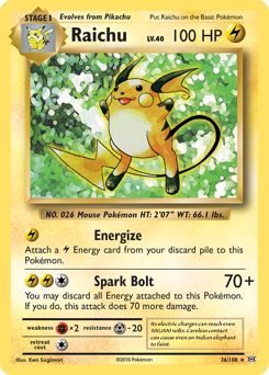 Raichu #36 Raichu - Evolutions - #36 - Pokemon TCG card