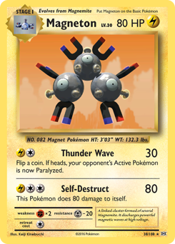 Magneton #38 Magneton - Evolutions - #38 - Pokemon TCG card