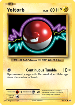 Voltorb - Evolutions - #39 - Pokemon TCG card