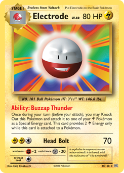 Electrode #40 Electrode - Evolutions - #40 - Pokemon TCG card