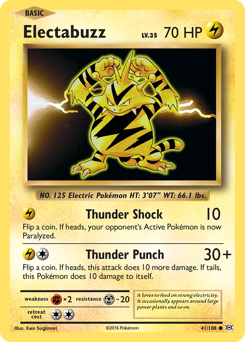 Electabuzz - Evolutions - #41 - Pokemon TCG card