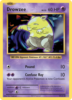 Drowzee #49 Drowzee - Evolutions - #49 - Pokemon TCG card