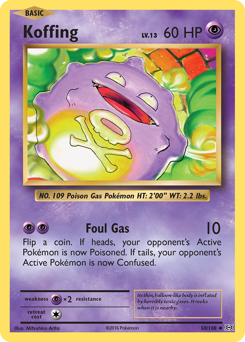 Koffing #50 Koffing - Evolutions - #50 - Pokemon TCG card