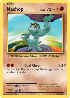 Machop - Evolutions - #57 - Pokemon TCG card