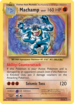 Machamp - Evolutions - #59 - Pokemon TCG card