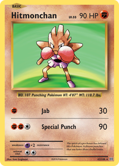 Hitmonchan - Evolutions - #62 - Pokemon TCG card